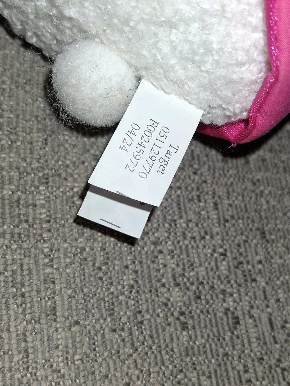 Plush White Polar Bear Drummer Plush Toy with Pink Vest and Green Hat Nwt 8